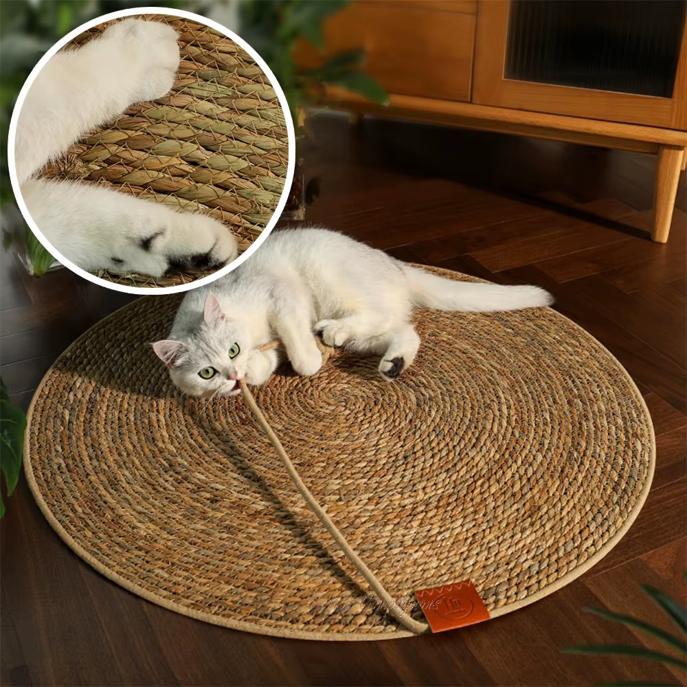 tapis-griffoir-rond-chat-sisal-naturel