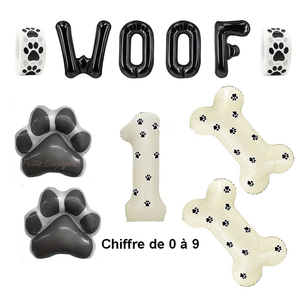 Décorations d\'anniversaire WOOF