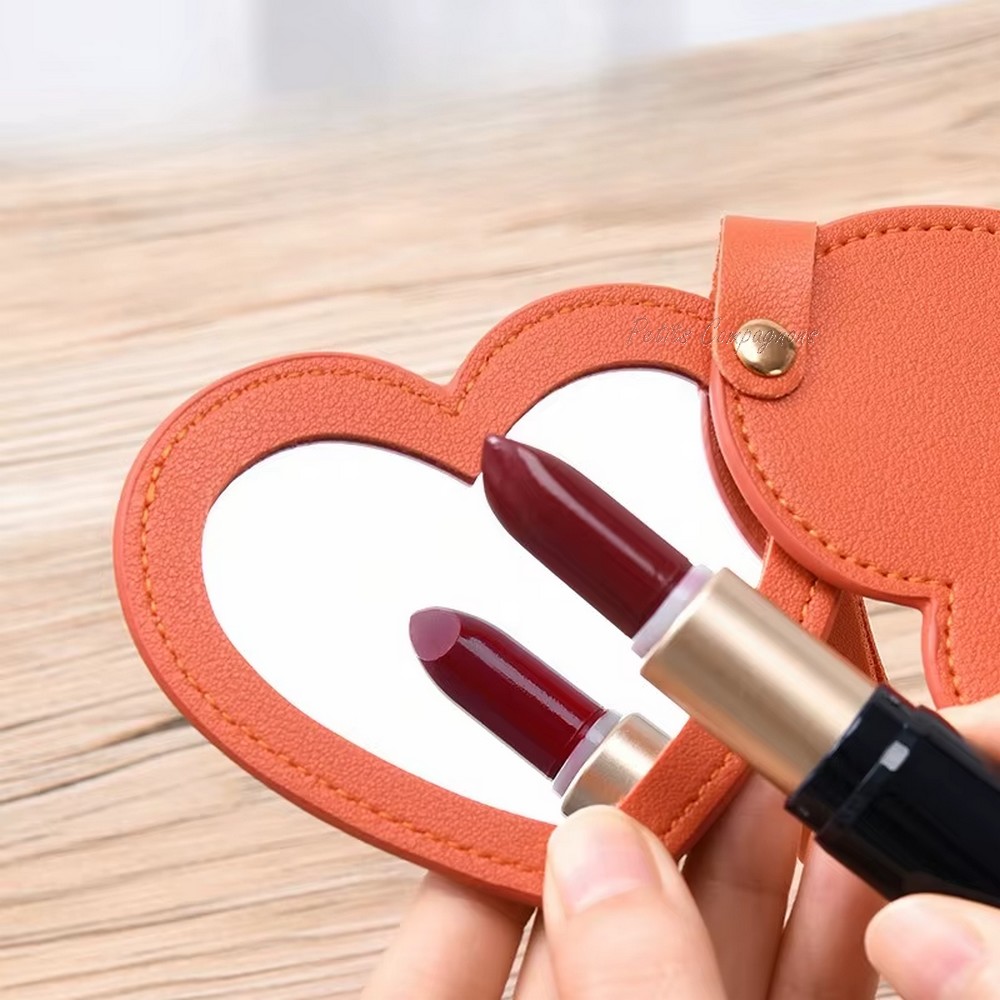 porte-cle-coeur-miroir-rotatif