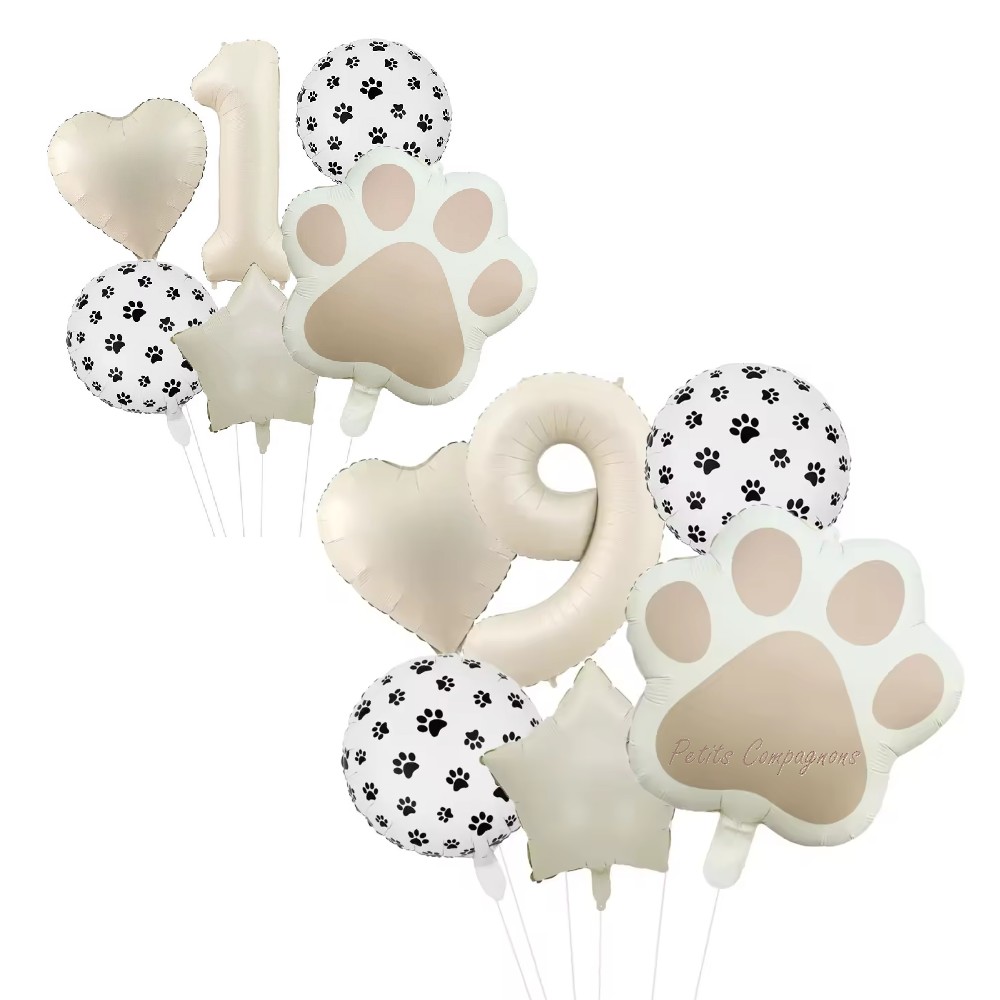 Lot de 6 ballons anniversaire