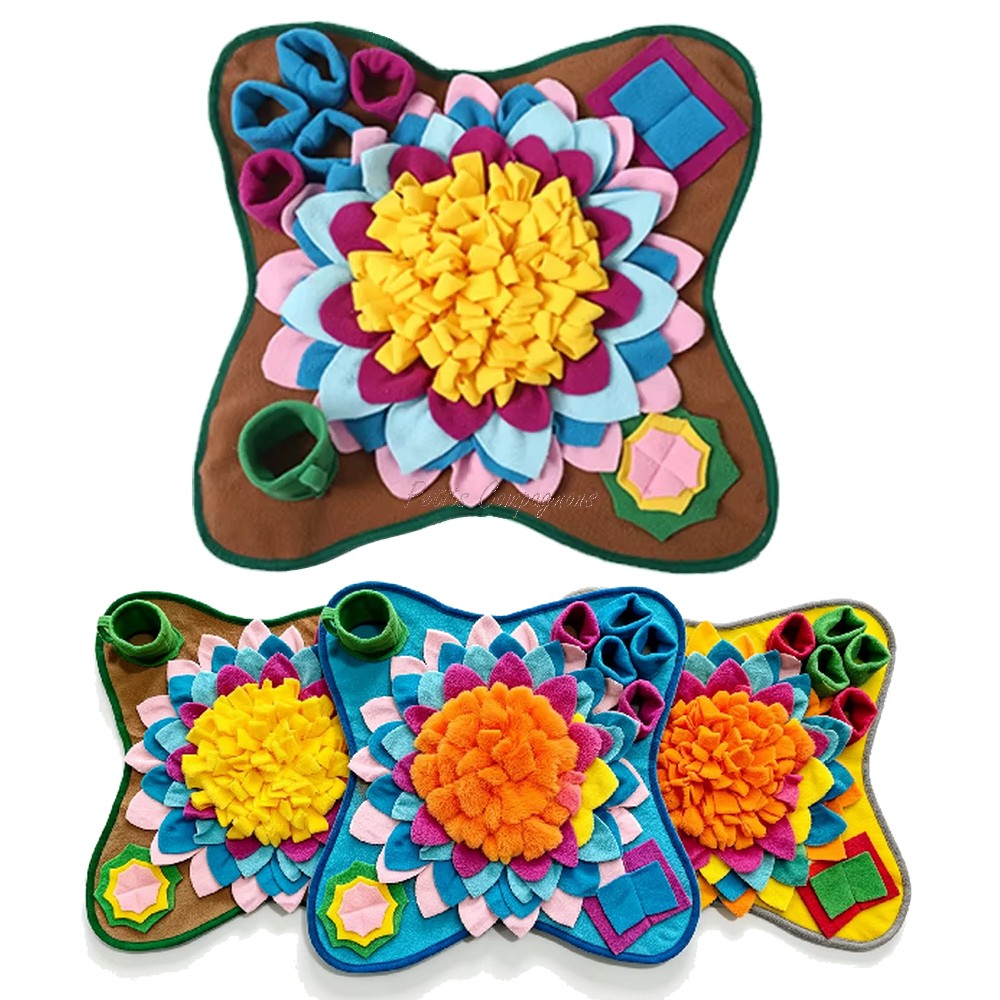 sniffing-flower-chien-chat