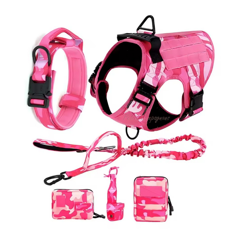 Harnais tactique 6 pièces Rose Militaire
