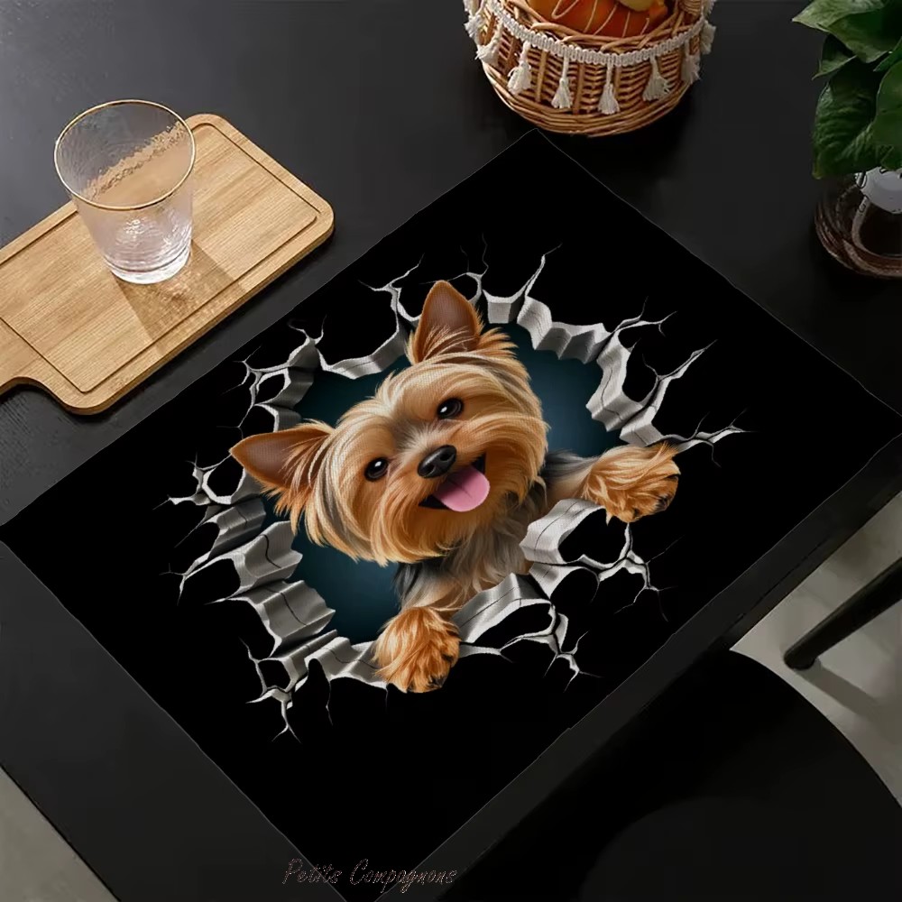 set-de-table-chien-yorkshire