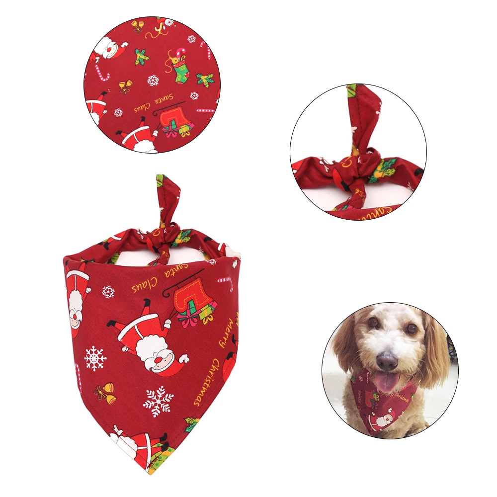 Bandana-noel-pour-chien-Bandana-pour-chien-Vetement-pour-chien-Bandana-noel-pour-chat