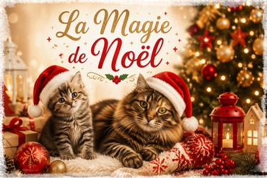 Boutique de Noël pour chaton et chat adulte