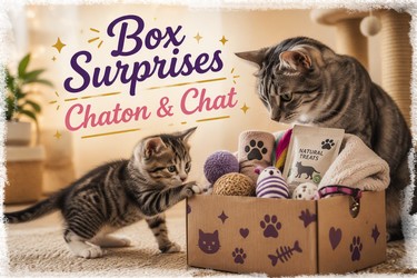 Box surprises pour chaton et chat adulte