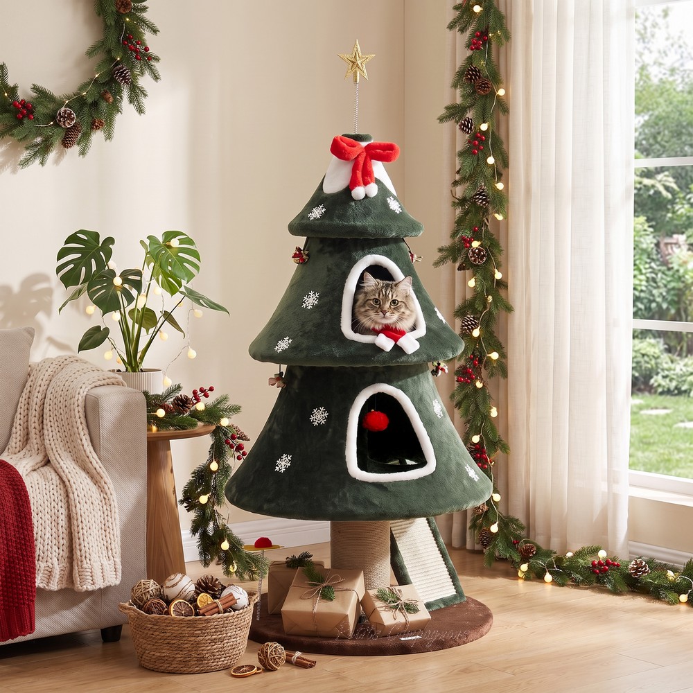 arbre-a-chat-decoration-de-noel