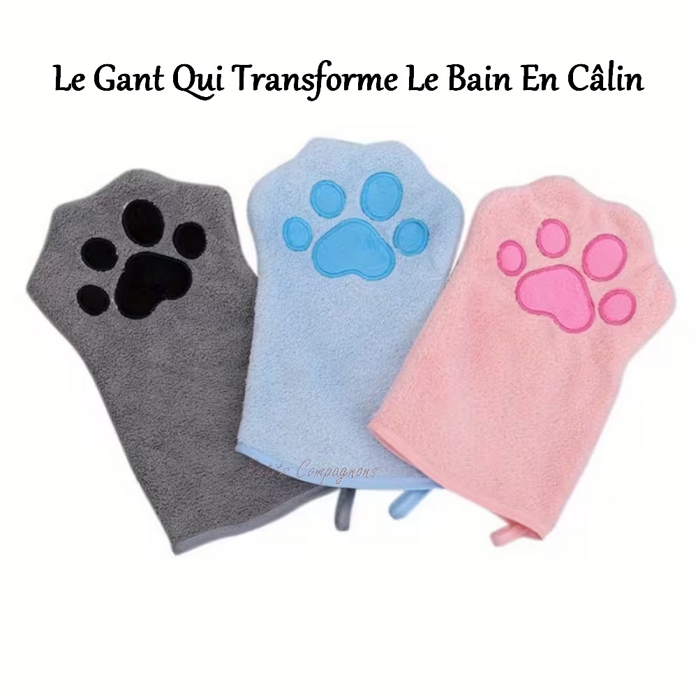 Gant-Serviette Toilettage Microfibre