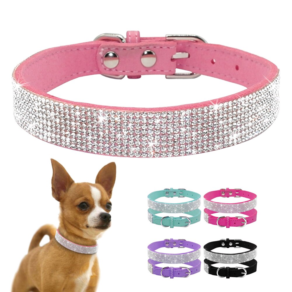 Collier-scintillant-pour-chien-Collier-strass-pour-chat-Collier-reglable-pour-chat-chien