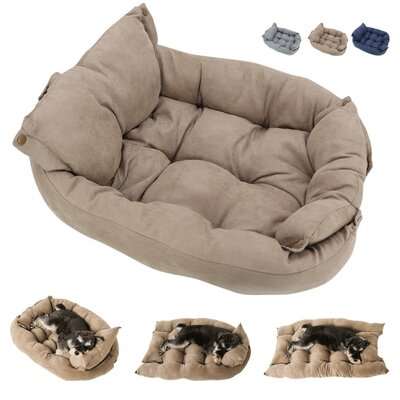 Couchage-multifonctions-pour-chat-Panier-3-en-1-pour-chien-Panier-transformable-chien-Lit-moelleux-chat