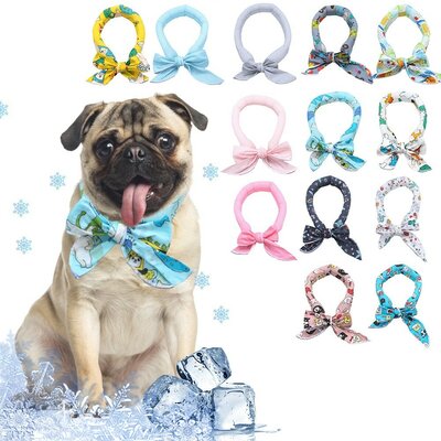 Bandana-rafraichissant-sans congelation-pour chien-Foulard-rafraichissant-pour-chat-Tour-de-cou-fraicheur-pour-chien-et-chat