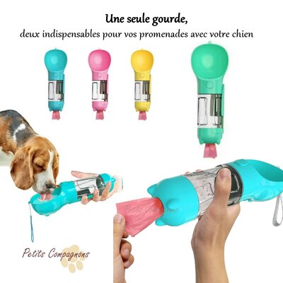 gourde-chien-2-en-1-eau-sacs