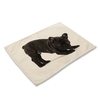 Set-de-table-animaux-Set-de-table-en-tissu-motif-chien-Dessous-table-coton-imprime-chien-Set-de-table-bouledogue