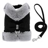Gilet-harnais-luxe-avec-laisse-assortie-Harnais-reglable-strass-pour-chien-et-chat-Ensemble-harnais-nœud-papillon-laisse-chic