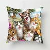 Housse-coussin-imprime-chats-Oreiller-motif-chat-mignon-Housse-personnalisee-chat