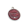 Medaille-pailletee-pour-chat-gravee-Porte-cles-chat-chic-personnalisable-Medaille-identification-chat-personnalisee
