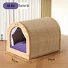 Maison-en-bois-design-pour-chat-Couchage-en-bois-luxe-pour-chats-Cabane-en-bois-griffoir-pour-chat