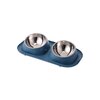 Plateau-bols-inox-chat-chien-bleu