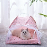 Tente-4-saisons-chat-Lit-luxe-pour-chat-Couchage-princesse-pour-chat-Toile-de-tente-chat