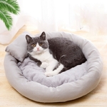 Lit-rond-pour-chat-Lit-avec-oreiller-pour-chien-Lit-oreiller-chat