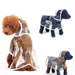 Impermeable-pour-chien-Veste-a-capuche-pour-chien-Vetement-de-pluie-transparent-chien