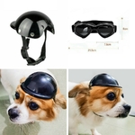 Casque-moto-pour chien-Accessoires-moto-pour-chiens-Lunettes-et-casque-motard-pour-chien-et-chat