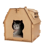 Maison-en-carton-pour-chat-Niche-en-carton-griffoir-chat-Couchage-carton-a-griffer-pour-chat