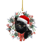 Couronne-noel-chat-Decoration-sapin-noel-chat-Suspensions-sapin-chat