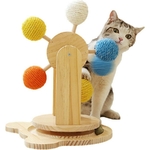 Grand-jouet-avec-balles-pour-chat-Roue-en-bois-et-balles-sisal-herbes-aux-chats-Jouet-insolite-de-balles-pour-chats