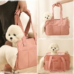 Sac-a-main-luxe-rose-pour-chien-Sac-a-main-chic-rose-pour-chat-Sac-de-transport-style-rose-pour-animaux
