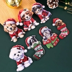 Decoration-originale-noel-motif-chiens-Suspension-sapin-noel-imprime-chien-Ornement-decoratif-noel-chien