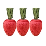 Jouets-fraises-a-ronger-pour-rongeurs-Fruit-a-macher-pour-lapin-Fraise-en-herbes-pour-rongeur