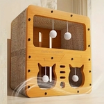 Maison-en-bois-avec-griffoir-pour-chat-Maison-griffoir-design-pour-chat-Maison-a-gratter-avec-etages-pour-chats