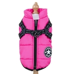 Manteau-hiver-avec-harnais-chien-Veste-impermeable-polaire-chien-Vetement-hiver-grand-chien