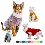 Pull-laine-chic-pour-chat-Pull-fausse-fourrure-pour-chat-Pull-tendance-hiver-chats
