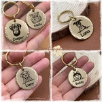 Medaille-laiton-personnalisee-Medaille-gravee-pour-animaux-Medaille-luxe-personnalisee-pour-chien-chat