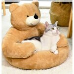 panier-rond-en-peluche-pour-chat