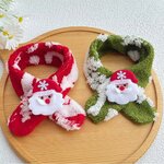 echarpe-noel-pere-noel-chien-chat