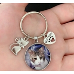 Porte-cle-personnalise-Porte-cle-chat-Porte-cles-personnalise-photo-chat-Porte-clef-photo-chat