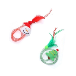 4 Colliers De Noël Pour Chats Et Petits Chiens - Réglables 20-33 Cm - Motifs Sapin Et Flocons - Avec Clochette