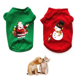 Costume De Noël Pour Chien Et Chat - Lot De 2 : Bonnet Et écharpe Rouges - Taille Ajustable - Idéal Pour Photos De Fêtes - 14