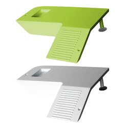 NUOBESTY - Lot De 2 Plateformes Ardoise Pour Tortue - Carrée Et Ronde - Terrarium, Aquarium - 10x10 Cm - Installation Facile