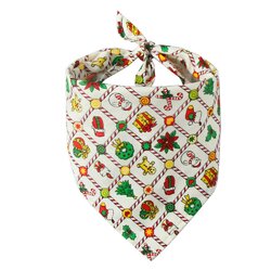 Lot De 2 Bandanas De Noël Pour Chien/chat - Motifs Père Noël Et Sapin - Tissu Doux Lavable, Taille Ajustable - Cadeau Festif Pour Animaux - 6