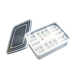 Incubateur Pour œufs De Reptiles - 12 Compartiments Transparents - Pour Serpents, Geckos, Tortues