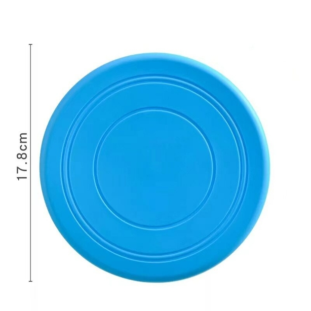 Lot de 2 Frisbee Chien Frisbee Jouet pour Chien Disque Flottant Caoutchouc  Frisbee Joues de Chien (S Bleu 15cm*2PCS) 