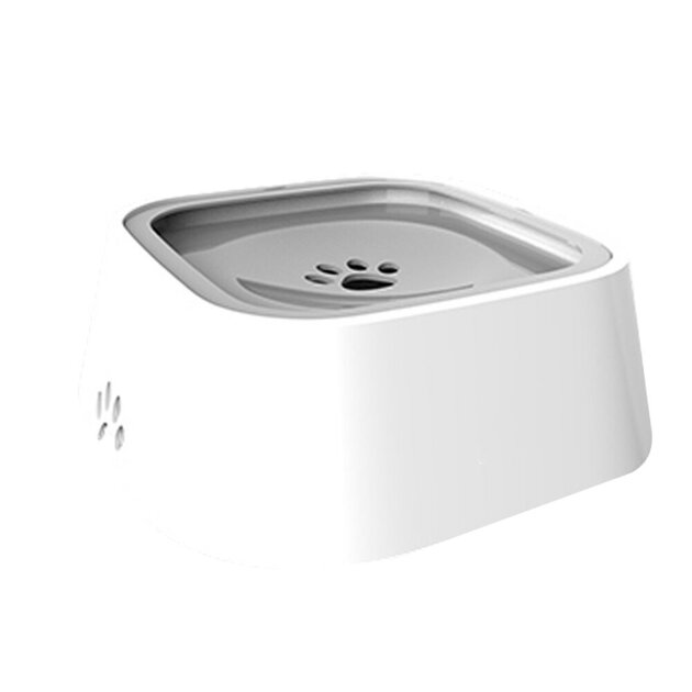 Gamelle Eau Chien Anti-débordement - Bol Anti-renversement - Hydratation Lente - Base Antidérapante - 24x24x8.3cm