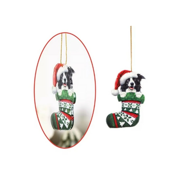Décoration De Noël Sapin : Chien Et Basket En Forme De Déco Originale