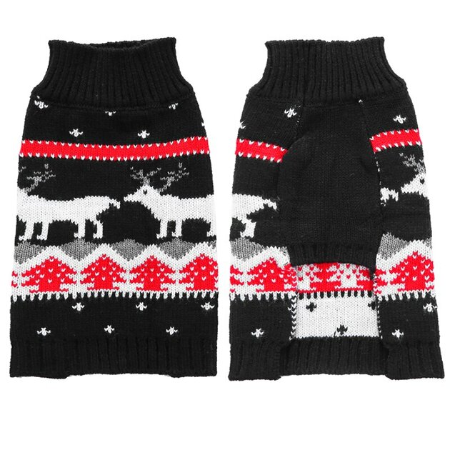 2 Pulls De Noël Pour Chien - Tricot Chaud, Motifs Festifs, Pour Chiens Et Chats Petite/moyenne Taille - 7