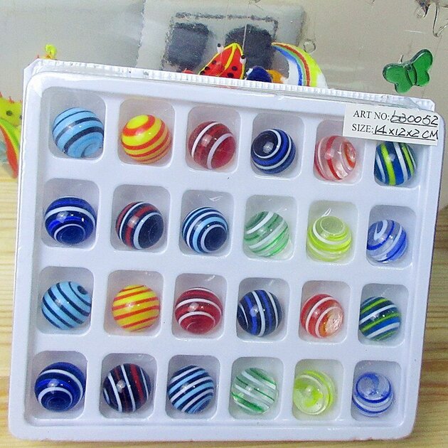 Billes Phosphorescentes - 50 Pièces - 1,6 Cm - Multicolores - Brillent Dans Le Noir - Pour Décoration, Jeux
