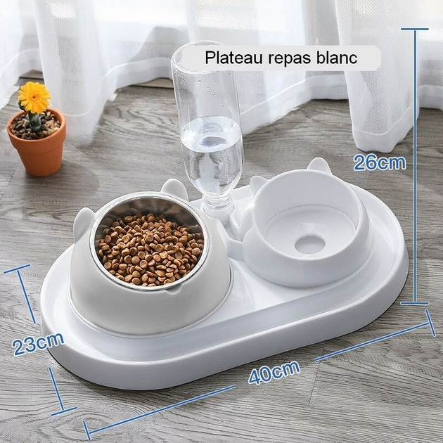 Plateau repas pour chat et chien - Petits Compagnons